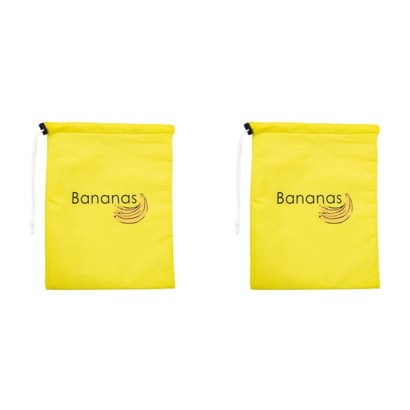 2Pcs Reusable Vegetable Storage Bag, Washable Stay Fresh Bags, Drawstring Freshness Keeper for Fruits and Lettuce, Green Shockproof Produce Organizer Yellow