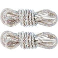 thumbnail image 1 of 2Pcs Rhinestone Glitter Ropes, Crystal Bling Bling Shiny Round Shoe Laces for Sneakers, Drawstring Cords Replacement - 47 inch / 120 cm, 1 of 6