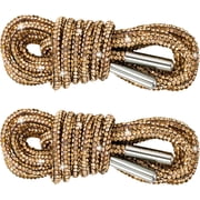 2Pcs Rhinestone Glitter Ropes, Crystal Bling Bling Shiny Round Shoe Laces for Sneakers, Drawstring Cords Replacement - 47 inch / 120 cm