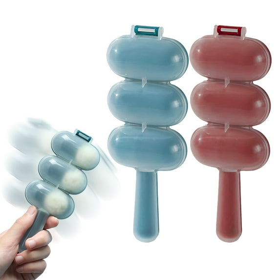 2Pcs Rice Ball Mold,Rice Ball Maker Mold Shake Lunch Maker Mould Shaker Ball Kitchen Tools Home DIY Making Kit Sushi Plates, DIY Sushi Shake Rice Ball Shaped Molds(A+B)
