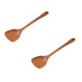 2Pcs Rice Maker Cooker Kitchenware Cooking Spatula Wooden Spatula
