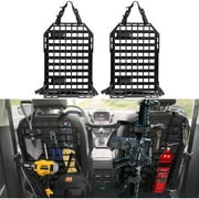 2Pcs Rigid Molle Panel for Vehicles, Storage Back Seat Truck and Tactical Seat Back Organizer Universal