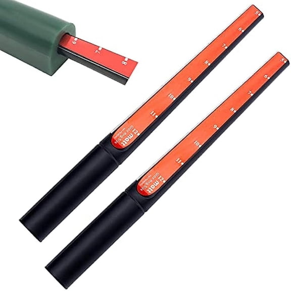 2Pcs Ring Sizer 2.2x23.5cm Wax Tube Ring Mandrel Ruler Round Size Mandrel Finger Rings Gauge Stick Jewelry