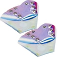 thumbnail image 1 of 2Pcs Roller Skate Toe Guards Iridescent Ice Hockey Skate Accessories Holographic Toe Cap Guard Protectors Roller Skate Derby Speed with Iron Finding for Professional Quad Roller Colorful DIY, 1 of 5