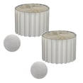thumbnail image 1 of 2Pcs Roman Column Pedestal Foldable Cardboard Cylinder Stands,Paper Display Stands,Strong Load Bearing Capacity,For Catering Jewelry Wedding，Party Banquet Decor White, 1 of 5
