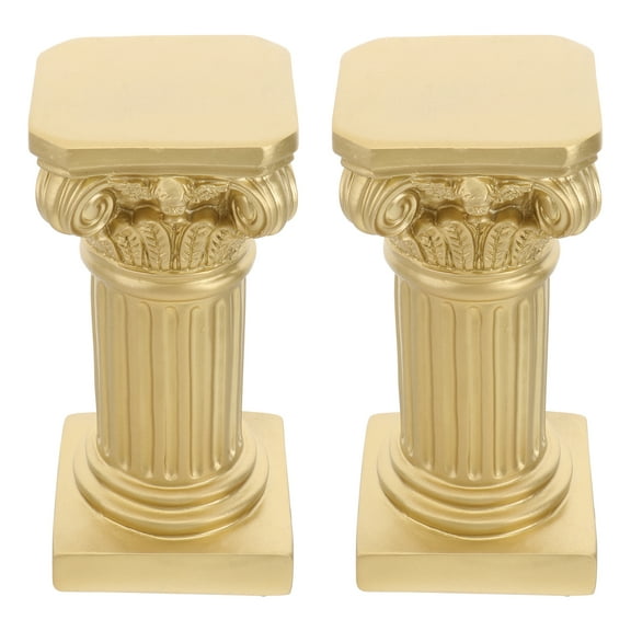 2Pcs Roman Pillar Statues Wedding Table Decorations European Style Figurine Bases