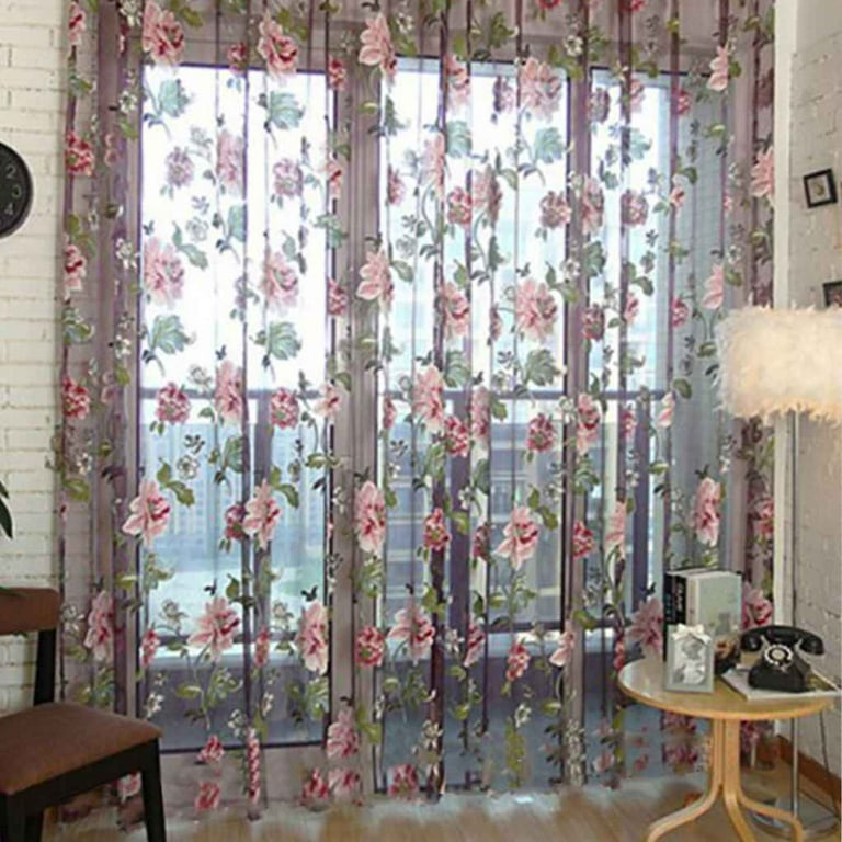 Floral clearance window scarf