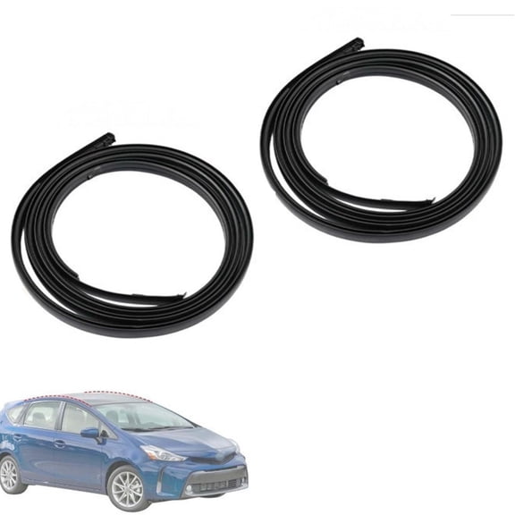 2Pcs Roof Drip Channel Molding For Preceding V 2012 2018 Left Right Side OEM Black