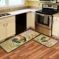 thumbnail image 1 of 2Pcs Rooster Farmhouse Theme Rugs for Kitchen Floor 2 Pieces Farmhouse Style Kitchen Mats for Kitchen Bathroom Decor Non Slip Washable Standing Kitchen Runner Mats 17"x30"+17"x47", 1 of 6