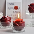 thumbnail image 1 of 2Pcs Rose Shaped Candles Decorate The Table Top To Brighten Up Valentine'S Day, 1 of 6