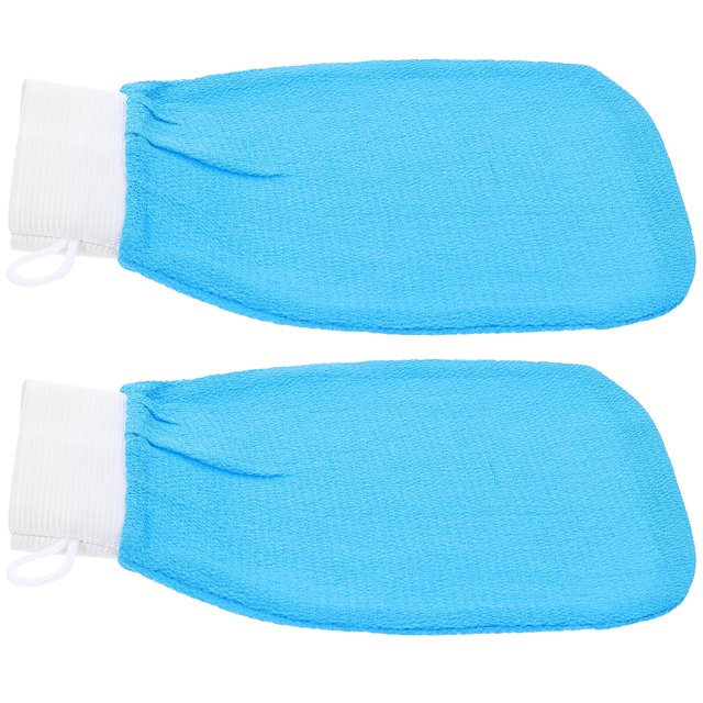 2Pcs Rough Bath Mitt Body Scrubbing Mitt Shower Mittens Girl