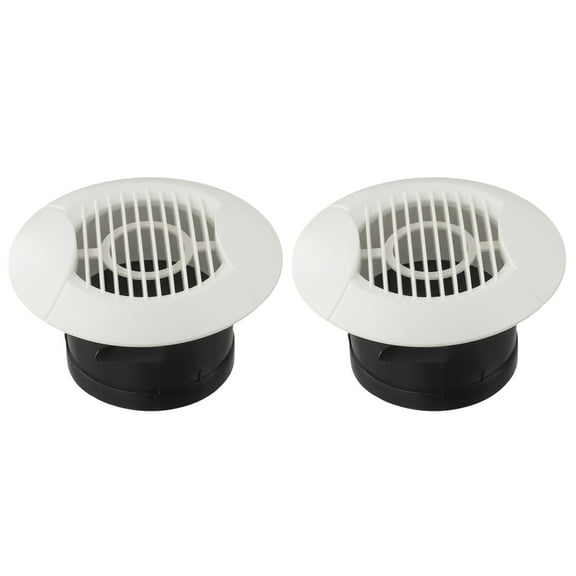 2Pcs Round Abs Vent Covers For Home: Easy Install, Clean & Versatile Airflow!