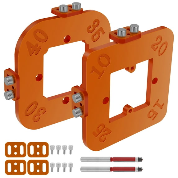 2Pcs Round Corner Radius Template Portable Radius Router Template Versatile Woodworking Arc Angle Positioning Template R10 R15 R20 R25 R30 R35 R40 R50 for Woodworking DIY