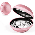 thumbnail image 1 of 2Pcs Round Earphone Earbud Carrying Case Holder - Lightweight Mini Universal Storage Pouch Bag for Wired Earbuds, Bluetooth Headset, Wall Charger Adapter, USB Cable, Cell Phone Accessories, 1 of 6