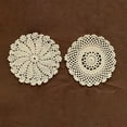 thumbnail image 1 of 2Pcs Round Handmade Crochet Placemats,Crochet Doilies,Vintage Cotton Lace Doilies,Knitted Lace Cloth Doily for Tables Kitchen Dining Room Dessert Coasters Wedding Birthday Party Decor(A+B), 1 of 9