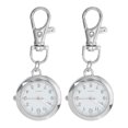 thumbnail image 1 of 2Pcs Round Keyring Watch Classic Nurse Students Pocket Watch Hanging Fob Watches, 1 of 6