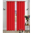 thumbnail image 1 of 2Pcs. SEMI-Sheer Window Panel curtains SOLID GROMMET PLAIN STYLE DRAPES MIRA, 1 of 2