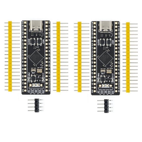 2Pcs STM32F411 Development Board, STM32F411CEU6 STM32F4 Learning Support for Programming