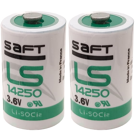 2Pcs Saft LS14250 LS 14250 1/2 AA 3.6v Lithium Battery LS14250 (US Stock)