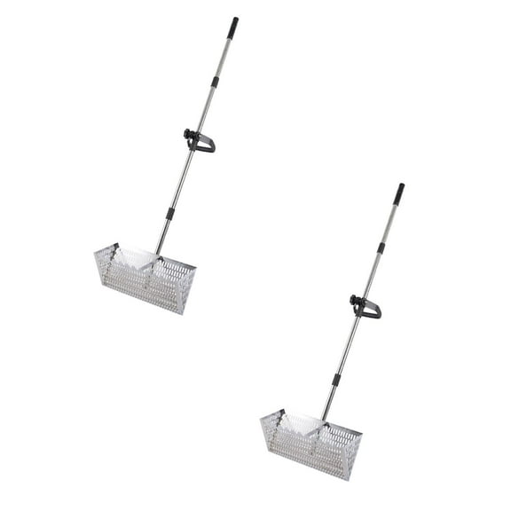 2Pcs Sand Flea Rake Steel Beach Sand Tooth Wide Detachable Long Handle Rake For Beach Seed Disseminators Home Decor Halloween Decor