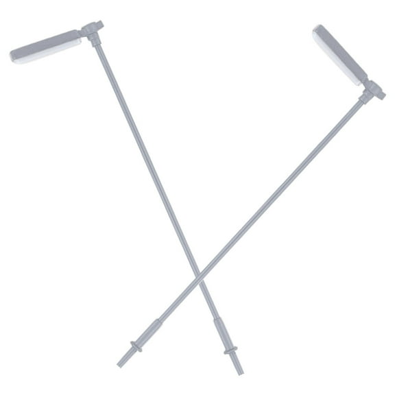 2Pcs Sand Table Lamp Post Models Miniature Lamp Models Luminous Streetlamp Models Table Photo Props