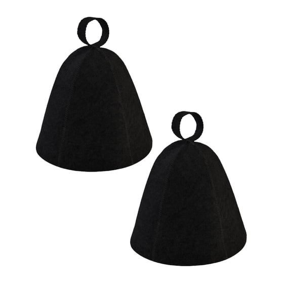 2Pcs Sauna Hats Wool Sauna Hat Banya Sauna Cap Steam Sauna Cap Sauna Hat Set Steam Bath Sauna Shower Accessories Universal for Women Men Bathroom Products Practical Home Decor Happy 2026!