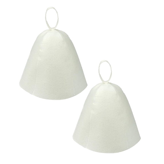 2Pcs Sauna Hats Wool Sauna Hat Banya Sauna Cap Steam Sauna Cap Sauna Hat Set Steam Bath Sauna Shower Accessories Universal for Women Men Bathroom Products Happy 2026!