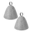 thumbnail image 1 of 2Pcs Sauna Hats Wool Sauna Hat Banya Sauna Cap Steam Sauna Cap Sauna Hat Set Steam Bath Sauna Shower Accessories Universal for Women Men Bathroom Products Practical Home Decor Happy 2026!, 1 of 6