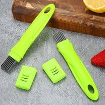 2Pcs Scallion Cutter Shred Knife, Stainless Steel Vegetable Onion Scallion Slicer Shredder, Green Onion Cutter Slicer for Kitchen Cutting Garlic Home Restaurant Hotel