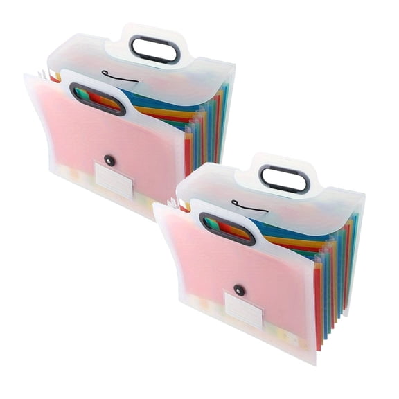 2Pcs School Memory Box K-12 Memory Book Photo Album Xmas Gifts for Kids, School Years Keepsake Scrapbook from Preschool Through 12th Grade, 13 Pocket for Storage Pictures File Keeper