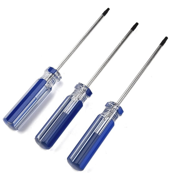 2Pcs Screw Driver Torx T8 & T9 & T10 Security Screwdriver For X-Box-360/ Ps3 Tamperproof Hole Repairing Opening 2Pcs T9 Fangkenuo