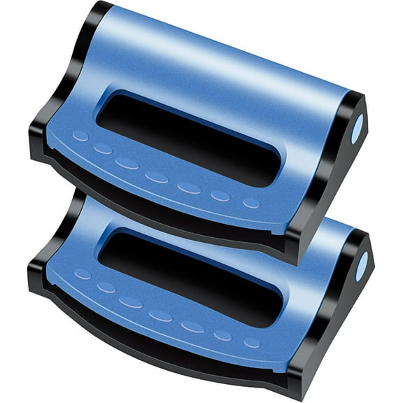 Car Seat Belt Clip, 2 Pack Seatbelt Adjuster for Everyone, Premium Plastic Comfort Universal Auto Shoulder Neck Strap Positioner (Blue)