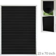 thumbnail image 1 of 2Pcs Self Adhesive Blinds for Windows, 23 x 70in Temporary Window Shades Light Filtering Pleated Fabric Shade No Drilling Self Adhesive Blinds Room Darkening Blinds for Home Office Window, Black, 1 of 6
