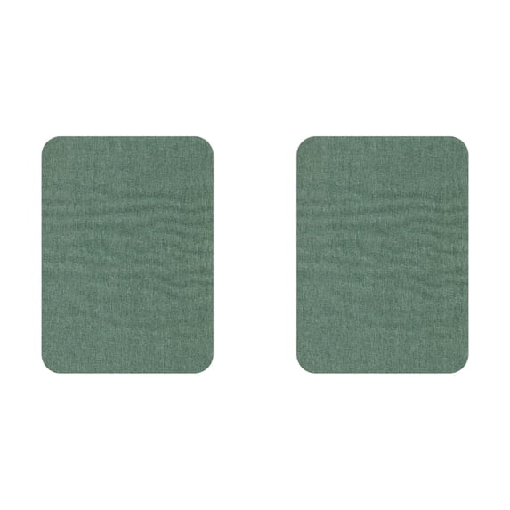 2Pcs Self-Adhesive Linen Fabric Patches, Quicks Repair for Sofas, Tents, Car Seats, 4X6In, Green