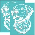 thumbnail image 1 of 2Pcs Self-Adhesive Silk Screen Printing Stencil Dog Pattern Mesh Transfers Stencil Animal Theme Silk, 1 of 9