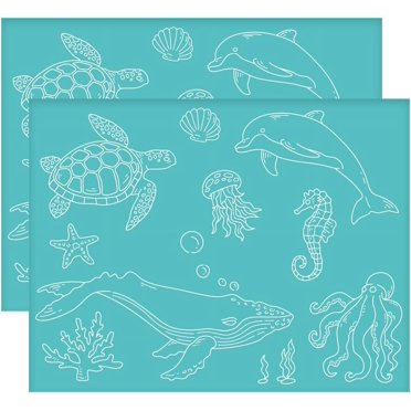 Whale Self-Adhesive Silk Screen Printing Stencil – Mesh Transfer For DIY Canvas Bag, Art Deco Style