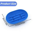 thumbnail image 1 of 2Pcs Self Draining Soap Dishes, Silicone Soap Holder Box, Soap Tray Hollow Soap Plate Soap Drying Rack, Silicone Soap Saver, Durable Soap Holder with Draining Holes for Bathroom(Multicolor,4.5x3.1), 1 of 7