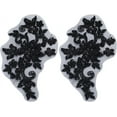 thumbnail image 1 of 2Pcs Sequin Beads Flower Lace Applique Embroidered Sew on Collar Fabric Patch Floral Motif Decorative Patches, 1 of 6