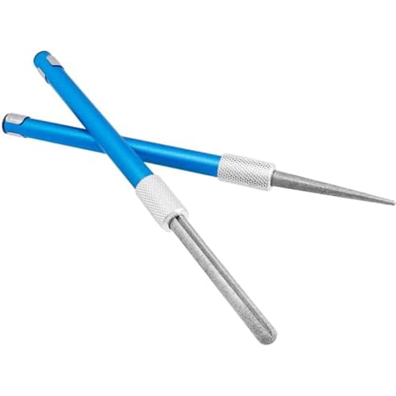 2Pcs Serrated Knife Sharpener, Retractable Diamond Sharpening Rod Multifunctional Knife Sharpening Tool for Outdoor Kitchen Fishing Hunting$$Home Decor, Kitchen, & Other