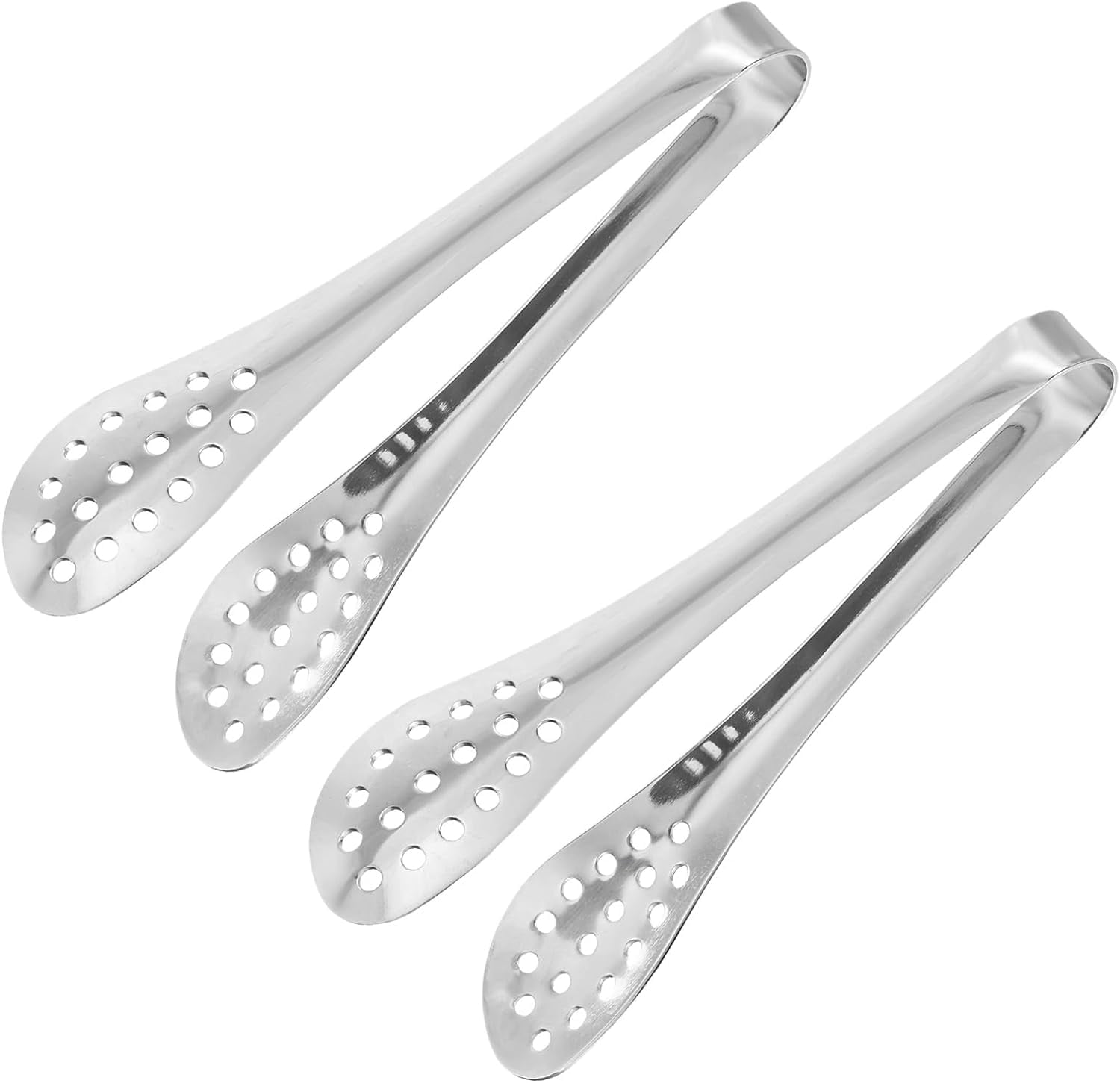 2 Pcs Stainless Steel Sugar Tongs - Heat Resistant Mini Serving Tongs