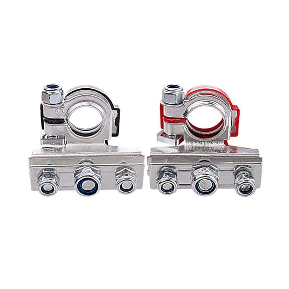 2Pcs/Set Automotive Terminals Wearproof Copper Plated Terminal Adapters Car Replacement Parts