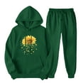thumbnail image 1 of 2Pcs Set Autumn Winter Outfits Men's And Women's Sports Tracksuits Long Sleeve Pullover Hoodies Sweatshirt Loose Coat And Sweatpants Fall Winter Suit on Clearance, 1 of 7