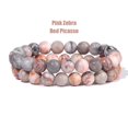2Pcs/Set Bracelets For Women Natural Stone Bracelet Set Agates 8mm