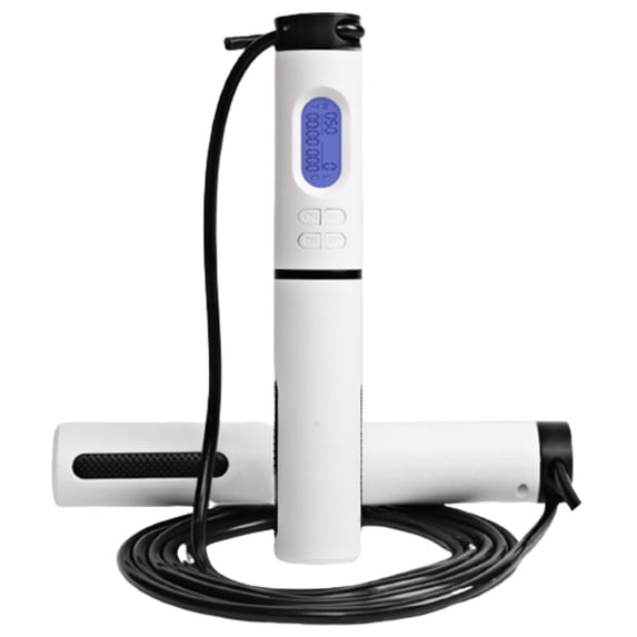 2Pcs/Set Indoor Workout Cordless Jump Cord Adjustable Skipping Rope with Counter