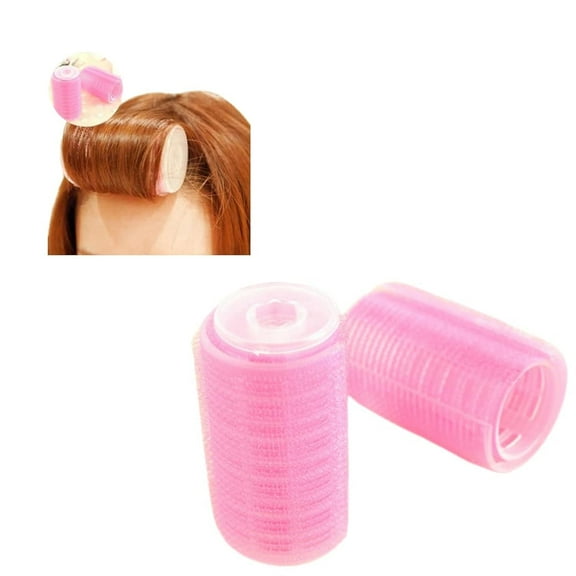 2Pcs/Set Plastic Hair Rollers Curlers, Self-Adhesive Hair Volume Tools