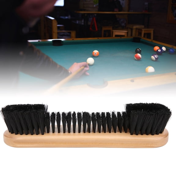 2Pcs/Set Pool Table Brush Billiard Cleaner Wooden Handle 2-Pack