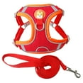 thumbnail image 1 of 2Pcs/Set Reflective Pet Dogs Harness with Chest Strap Prevent Rushing Out and Breathable Design - Secure Traction Kit, 1 of 8