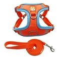 thumbnail image 1 of 2Pcs/Set Reflective Pet Dogs Harness with Chest Strap Prevent Rushing Out and Breathable Design - Secure Traction Kit, 1 of 8