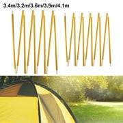 2Pcs/Set Tent Pole 10.5Ft-13.5Ft 8.5Mm Camping Aluminum Alloy Tent Pole 320/340/360/390/410Cm Camping Essential Accessories New 3.4M