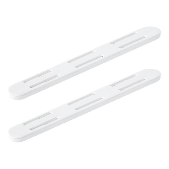 2Pcs/Set White Slides Drawer Rails Bin Tracks Closet Drawer Basket Pull Rail